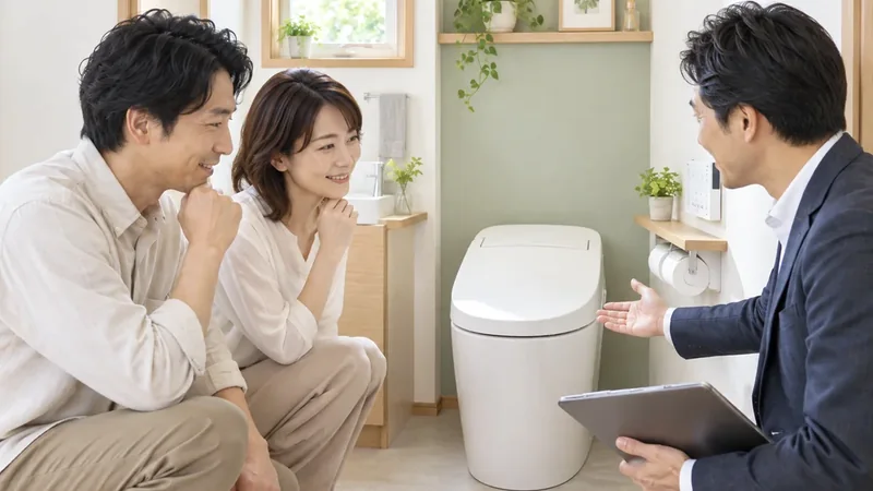 トイレの入口を広げるリフォームのイメージ